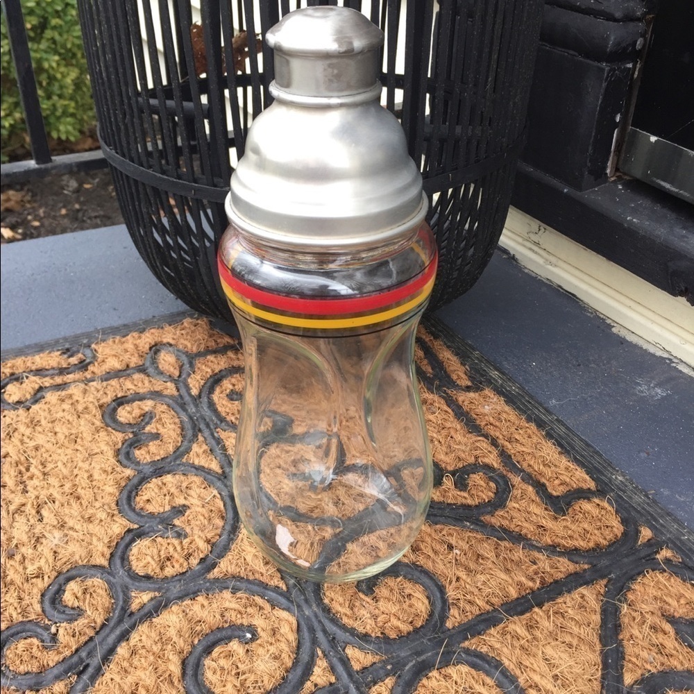 Vintage 1940’s Cocktail Shaker Bar Stripes
